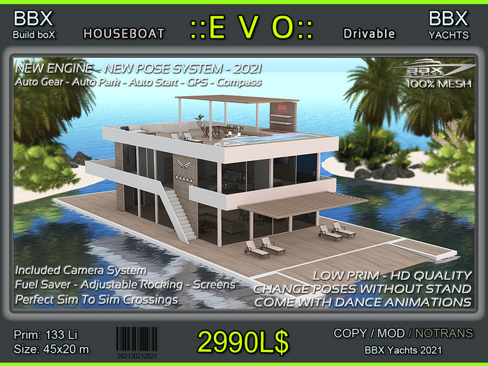 Second Life Marketplace Houseboat